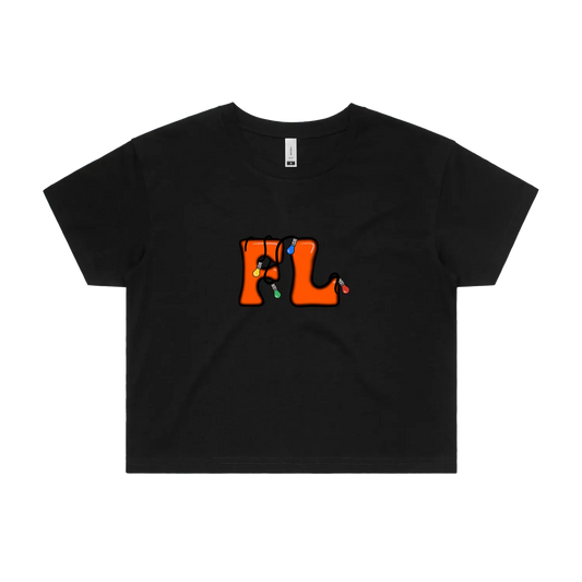 Black front flat lay