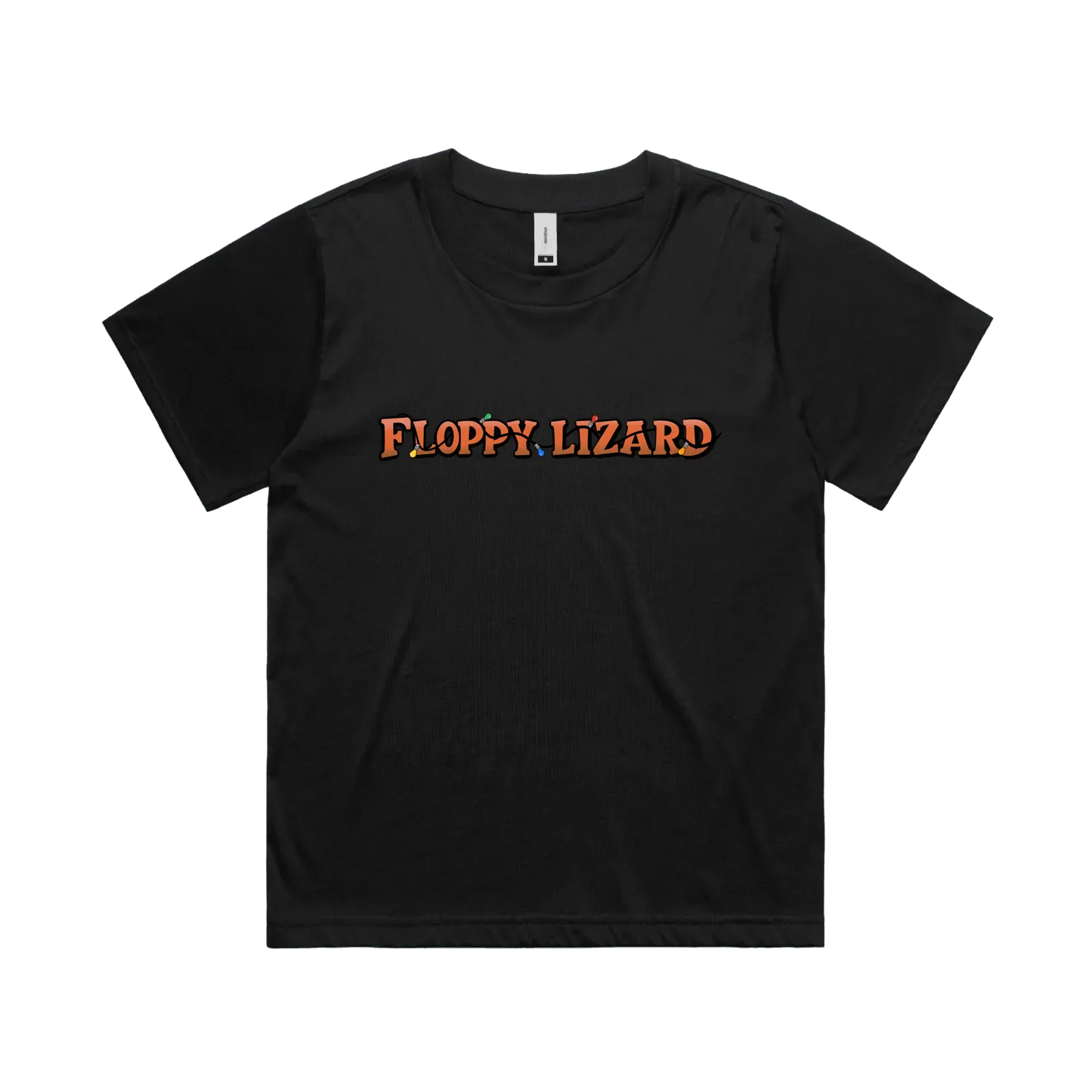 Black front flat lay