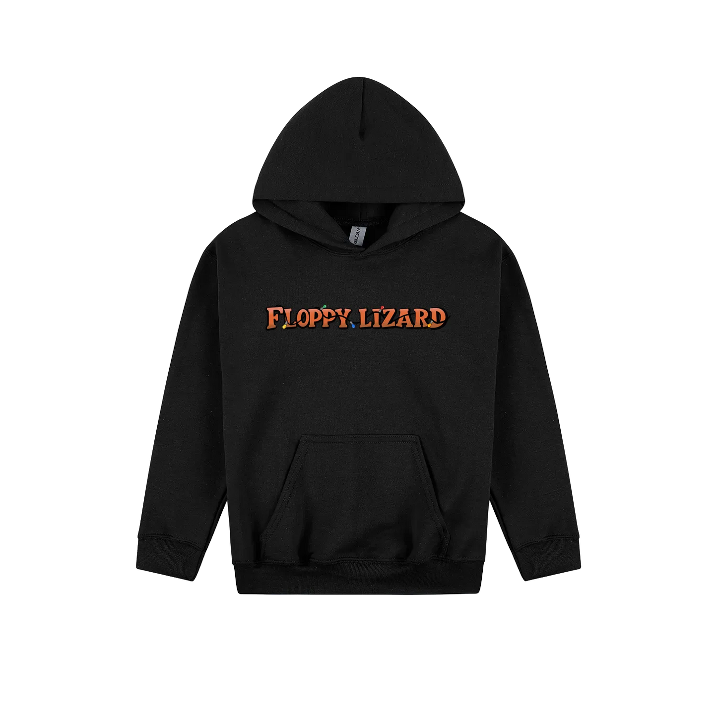 Black front flat lay