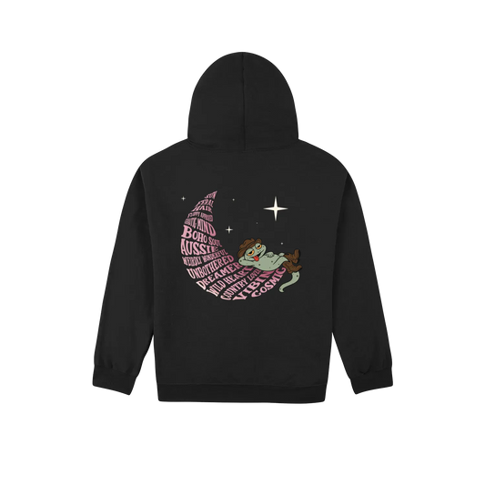 Black back flat lay