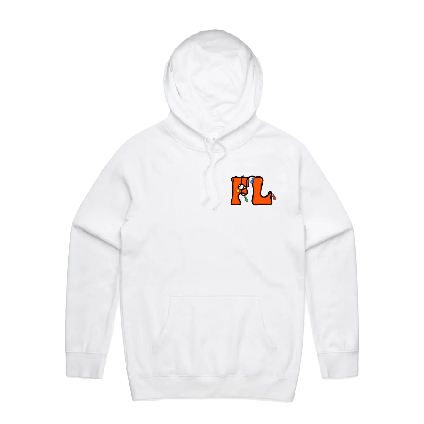 White front flat lay
